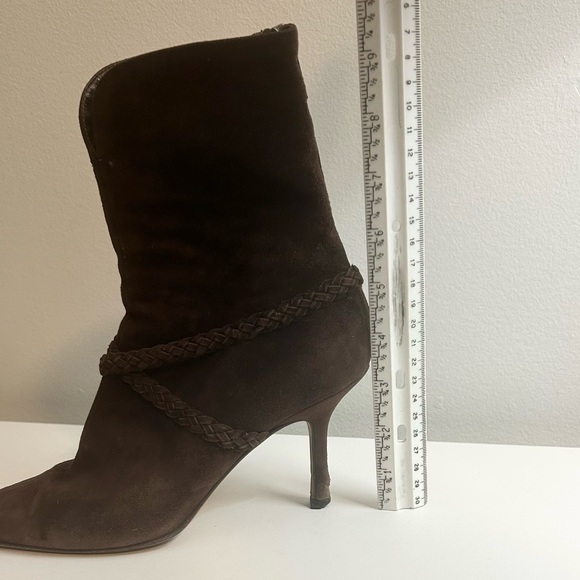 Authentic Jimmy Choo Chocolate Suede Boots - Picture 11 of 12